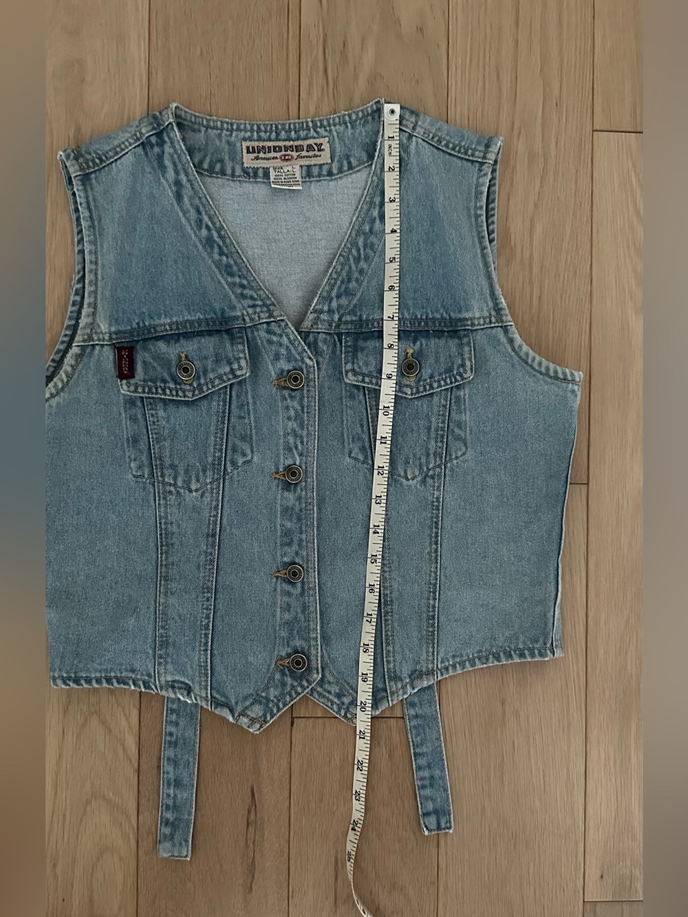Sold 😍 Vintage Unionbay Jean denim vest - Picture 5 of 15